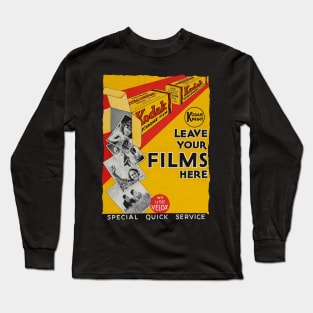 70s vintage verichrome film Long Sleeve T-Shirt